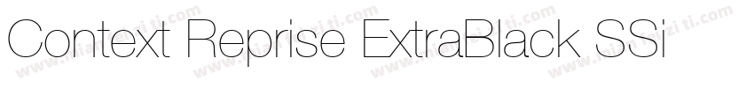 Context Reprise ExtraBlack SSi Extra Black字体转换